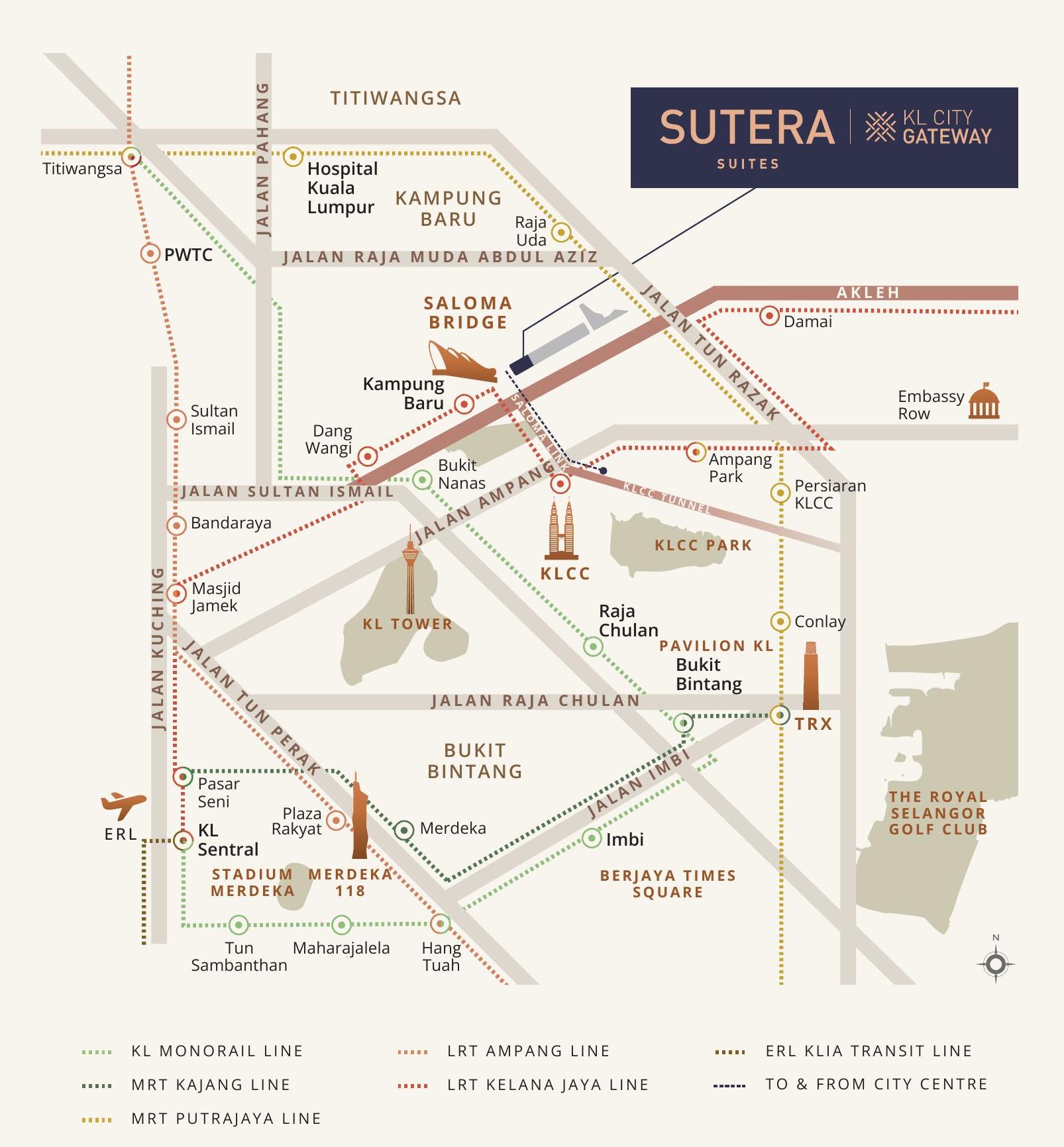 Sutera Suites location map