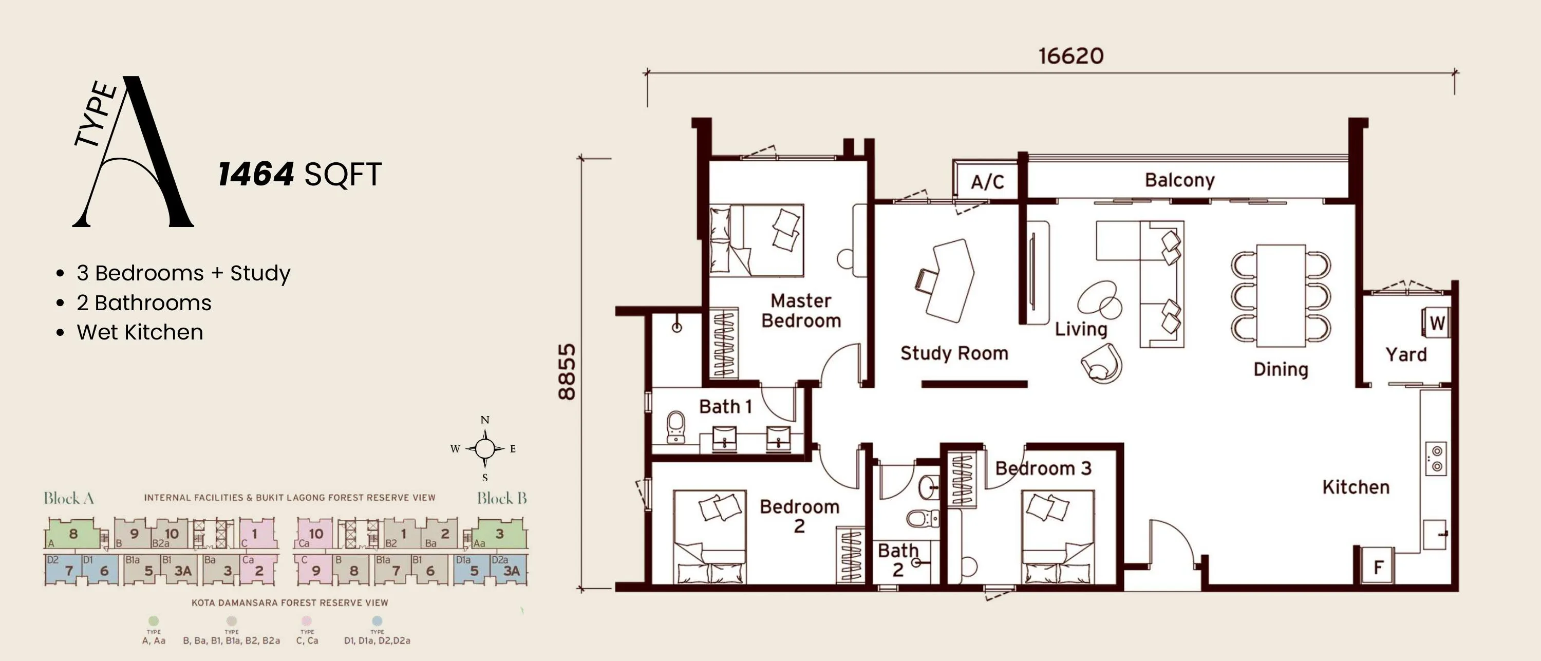 Senna Heights Type A floor plan